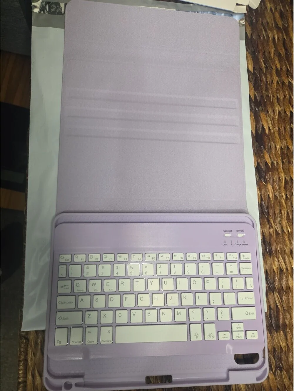 Harvipou Keyboard Case for iPad Air 11” 5th/4th Gen – Purple – Detachable